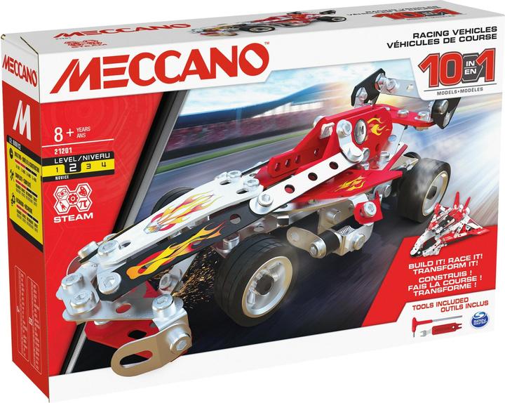 Actual product image Meccano 10in1 Racing Vehicles