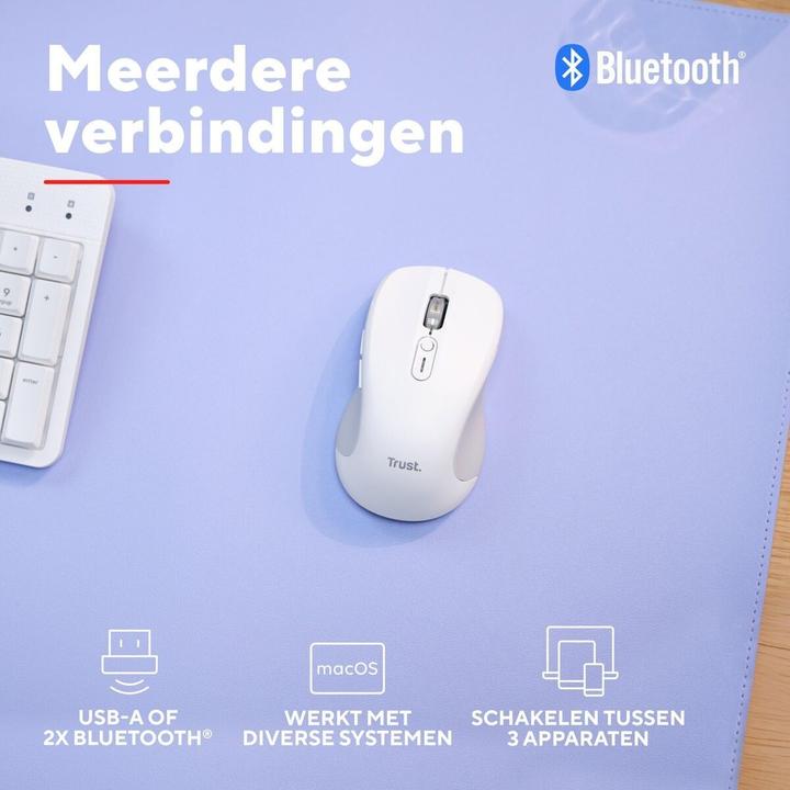 Actual product image Trust FERRO Hyperwheel Wireless Mouse white (Wireless)