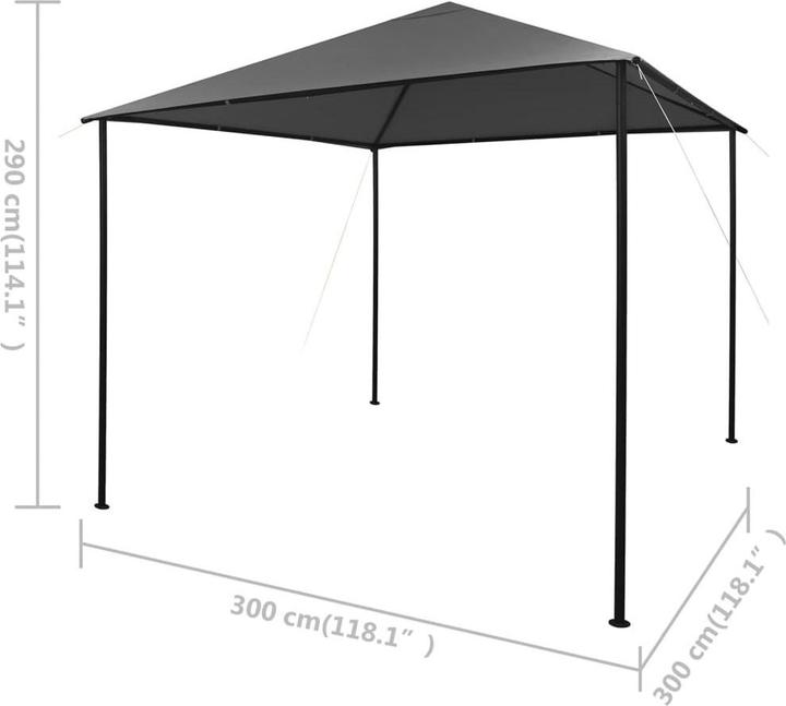 Produktbild vidaXL Pavillon (300 cm, 300 cm)
