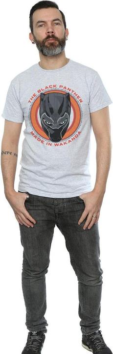 Actual product image Mens Black Panther Made in Wakanda Red T-Shirt (XXL)