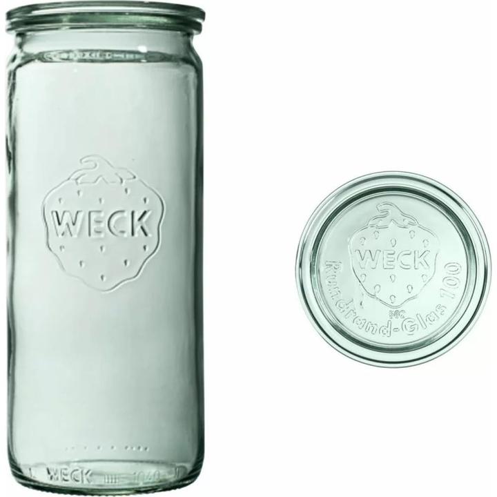 Actual product image Weck Cylinder glass RR100 with lid (1 pcs., 1.59 l)