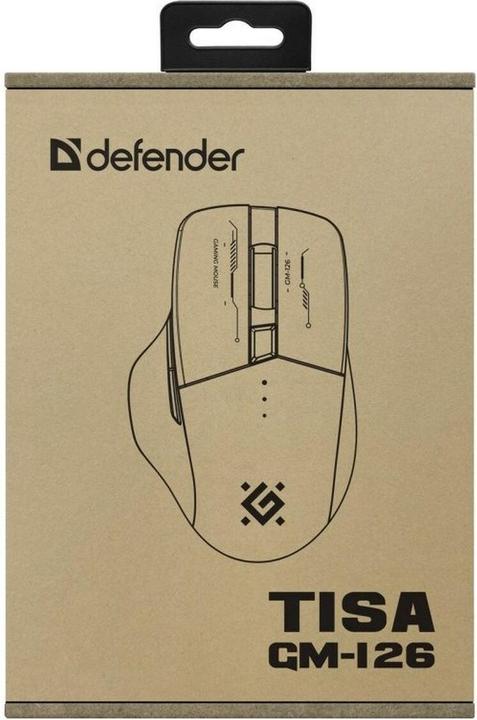 Actual product image Defender MYSZ GM-126 TISA RF+BT OPTIC 1600dpi 6P BIAŁA (Wireless)