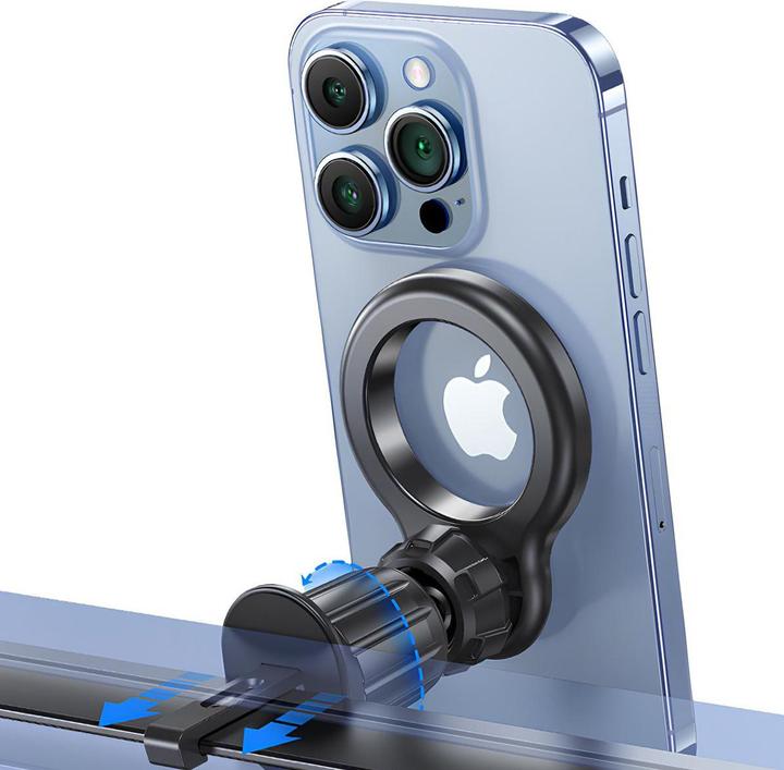 Image du produit EKO Support magnétique pour smartphone sur grille pivotant à 360°.