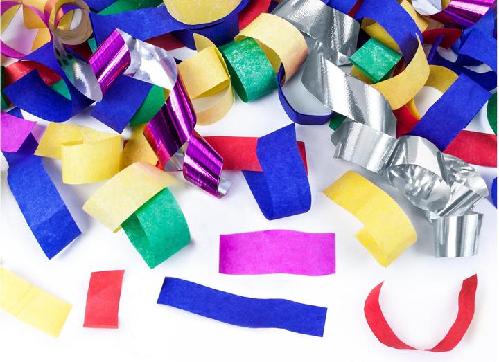 Actual product image Partydeco Confetti and streamers cannon, mix, 60cm (1 pkt / 1 pc.) (1 Piece)