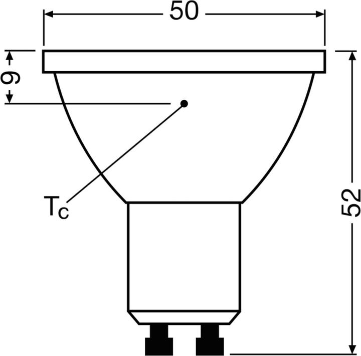 Actual product image Osram LED-Lampe SUPERSTAR, dimmbar, GU10, 6,9W, 2700K, EEK: E, 650lm, IP20, warmweiss (GU10, 6.90 W, 650 lm, 1 x, E)