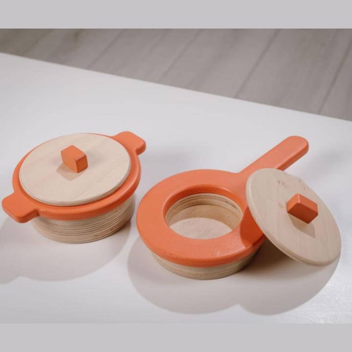 Image du produit Activity Board Set de jouets en bois, ustensiles de cuisine, grand cadeau, set de cuisine pour enfants - casserole