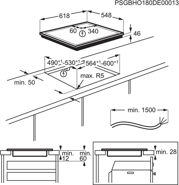 Image du produit Electrolux GK58TSIPL (61.80 cm, Table de cuisson à induction)