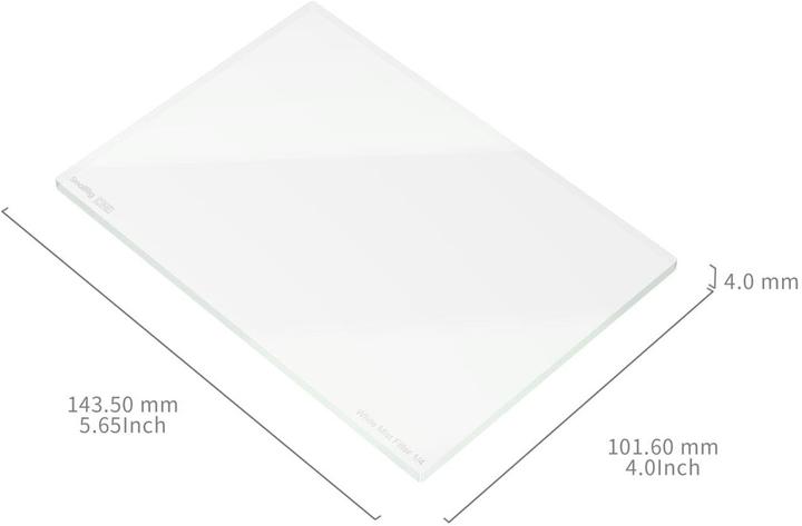 Actual product image SmallRig CINE 4 x 5.65" White Diffusion 1/4 Filter 4742 (101.60 mm, Diffusion filter)