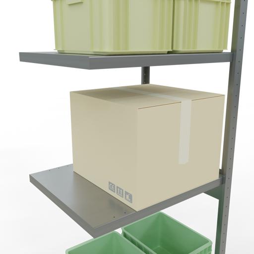 Actual product image Schulte Lagertechnik MULTIplus250 boltless add-on bay system with length bolts