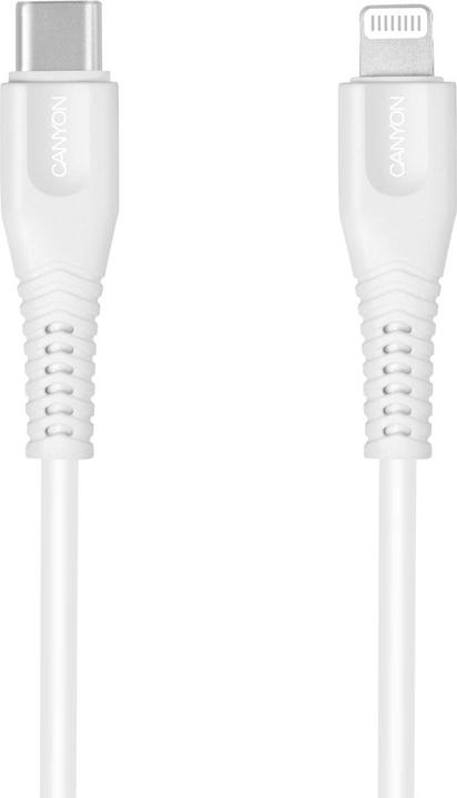 Produktbild Canyon MFI-4 Type C Cable To MFI Lightning for Apple, PVC Mouling,Function: with full feature( data (1.20 m, USB 3.0, 18 W)