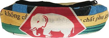 Produktbild Bekos Upcycling - Brillenetui aus recycelten Säcke Patchwork Elephant R