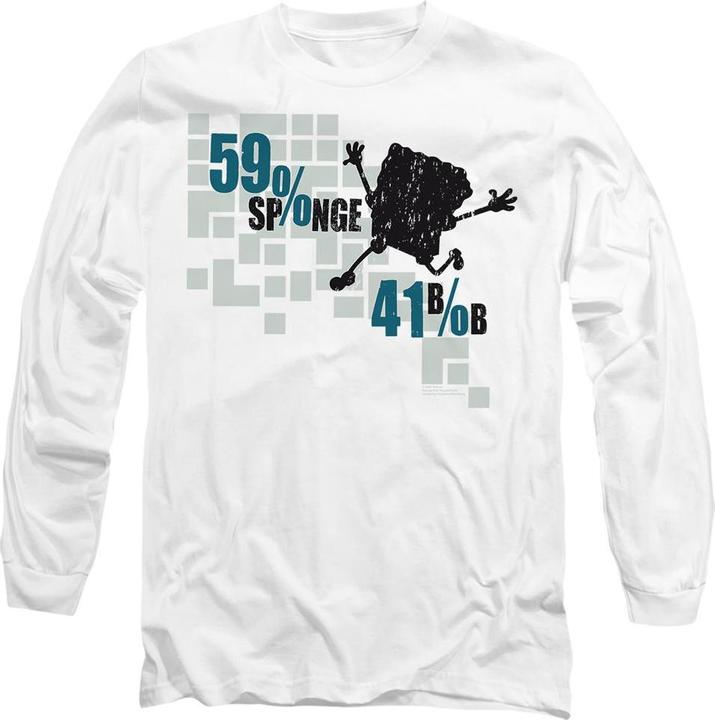 Immagine prodotto Spongebob Squarepants 59% Sponge 41% Bob Maglietta Adulto Unisex (XXL)