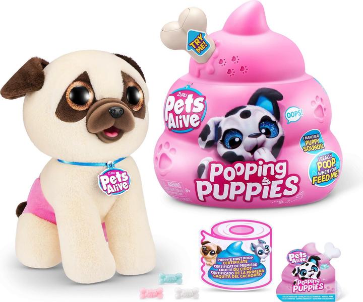 Productafbeelding Zuru Pets Alive - Schetende puppy's (assorti - 1 stuk) (28 cm)