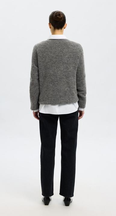 Produktbild Selected Femme Slfsia Ras Ls Knit Long V-Neck Noos (L)