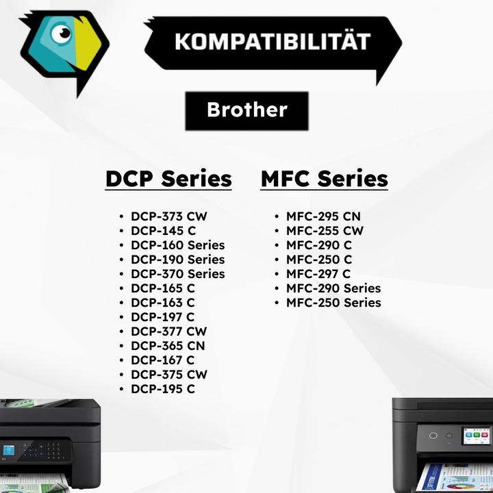 Produktbild Inkadoo Druckerpatronen kompatibel zu Brother LC-980C XL Tintenpatrone, cyan Cyan (C)