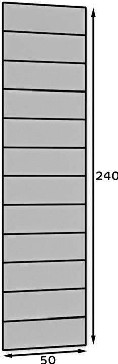 Actual product image ELTAP Quadratta (50 x 240 x 35 cm)