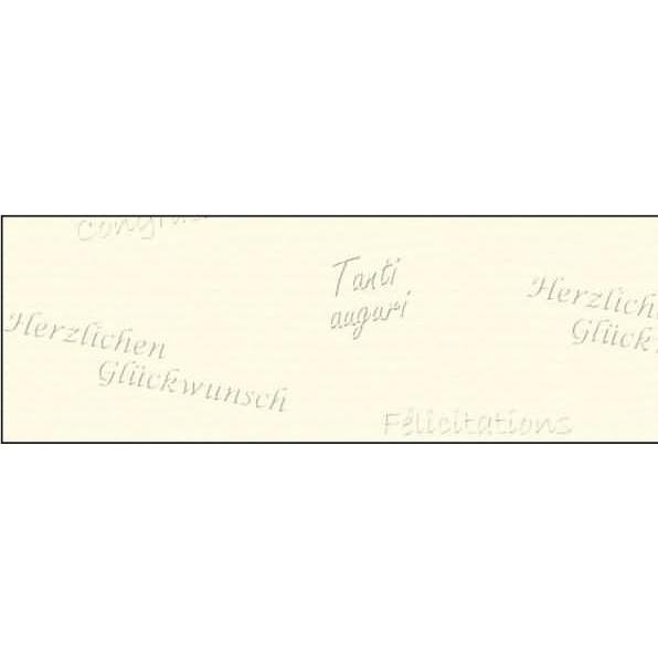 Thumbnail - Ursus, Bastelpapier, Prägekarton Elegance 220g/qm 23x32cm VE=5 Blatt Glückwünsche elfenbein (220 g/m², 5 x)