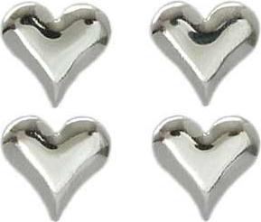 Produktbild Mono Quick Bügelnieten Herz 1,0 cm silber 24 St