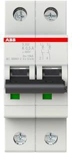 Image du produit ABB S202-K0,5 Disjoncteur 0,5A par M compact 2 pôles