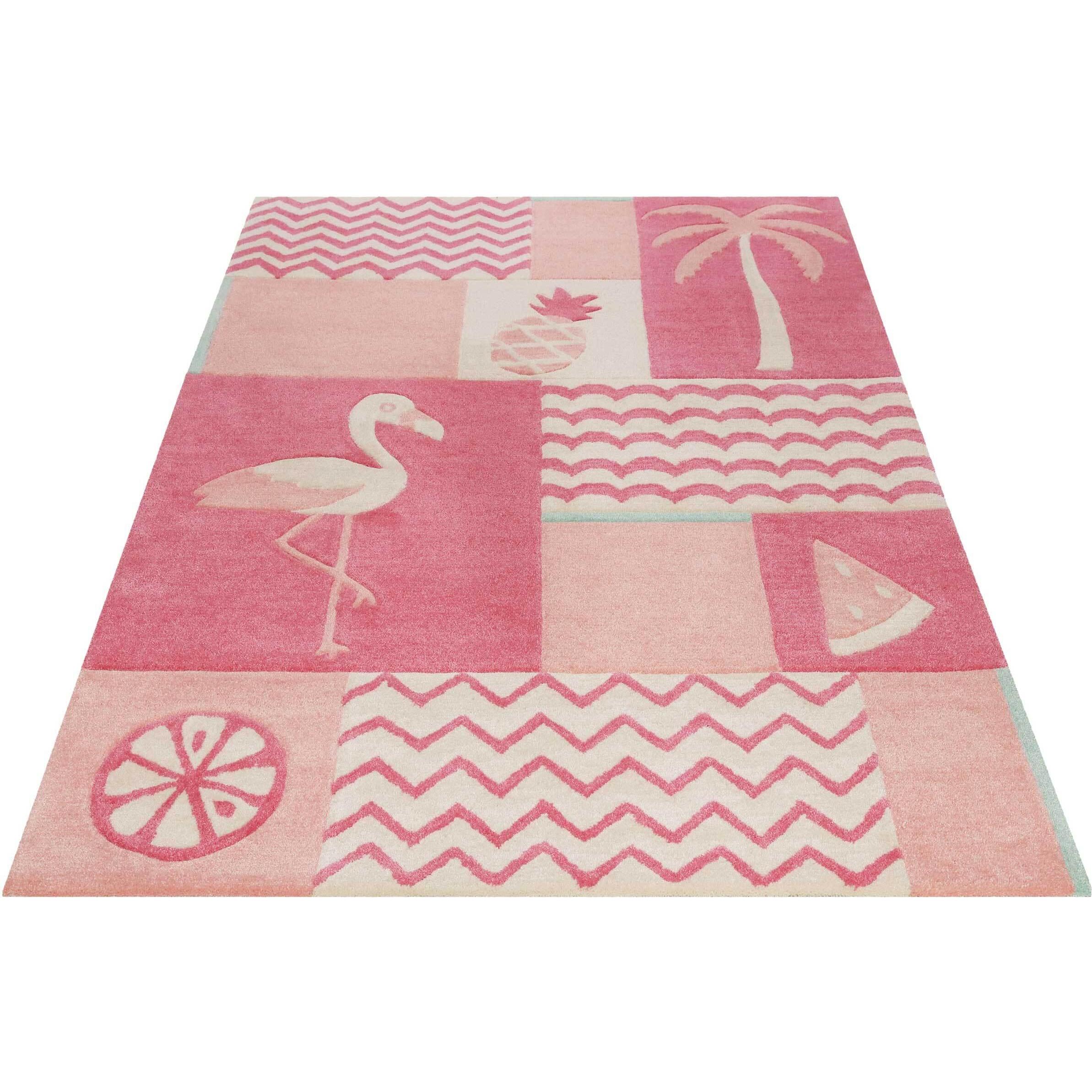 Thumbnail - Smart Kids, Kinderteppich, Fruity Flamingo (120 x 170 cm)