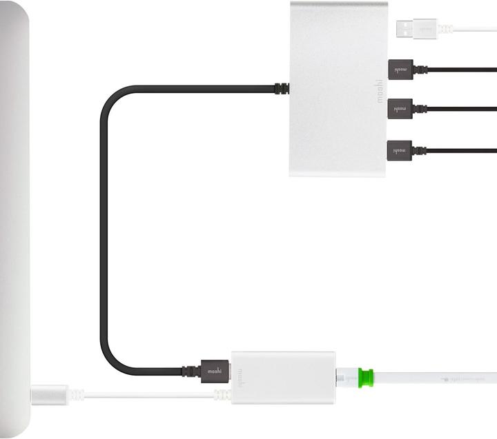 Actual product image Moshi USB Typ-C zu (Ethernet / Lan, 20.60 cm)