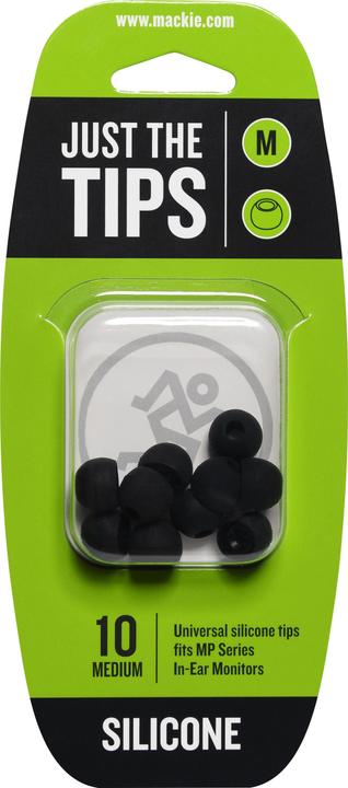 Mackie MP & CR Knoppen Medium Silicone Zwarte Tips Kit