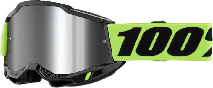 Produktbild 100% ACCURI 2 JUNIOR Goggle Neon Yellow (Schwarz, Mirror Silver)