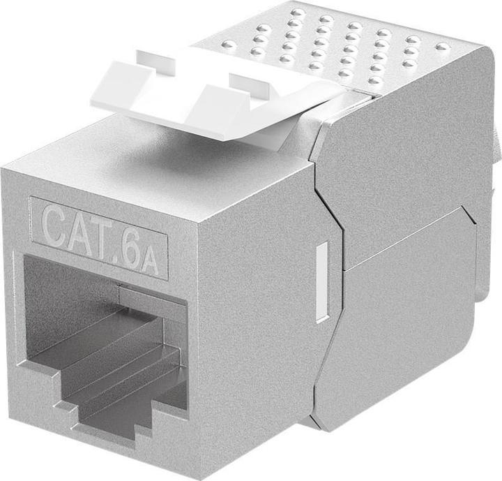 Goobay Keystone RJ45 module CAT 6A, STP, slim-line (Keystone module)