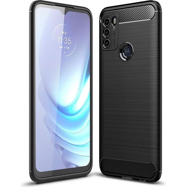 MU Style Carbon Fiber TPU Softcase Series (Motorola Moto G50), Smartphone Hülle, Schwarz