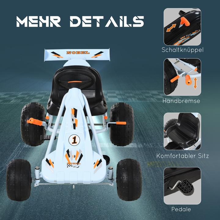 Actual product image Homcom Kids Go-Kart with Handbrake