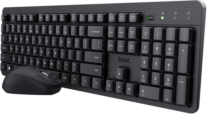Produktbild Trust Ody Ii Wl Keyboard Mouse Blk D (DE, Kabellos)