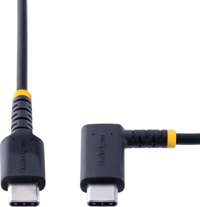 Produktbild StarTech com 3ft (1m) USB C Charging Cable Right Angle - 60W PD 3A - Heavy Duty Fast Charge USB-C Ca (1 m, USB 2.0, 60 W)