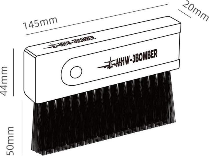 Actual product image MHW 3Bomber Leather coat brush