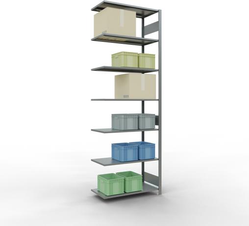 Actual product image Schulte Lagertechnik MULTIplus150 boltless add-on bay system with length bolts