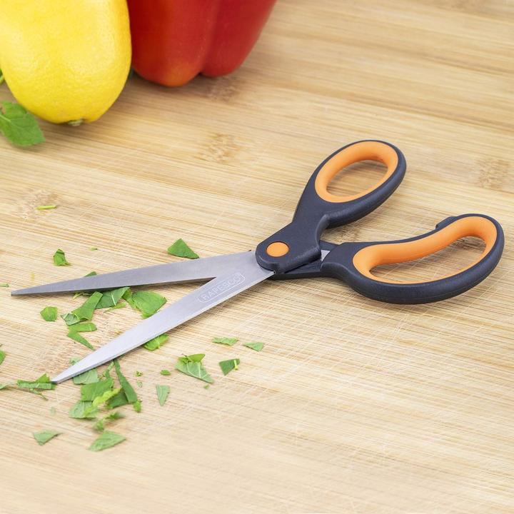 Produktbild Rapesco Soft Grip Scheren RA-1577 (orange), Paket à 4 Stück (21.50 cm)