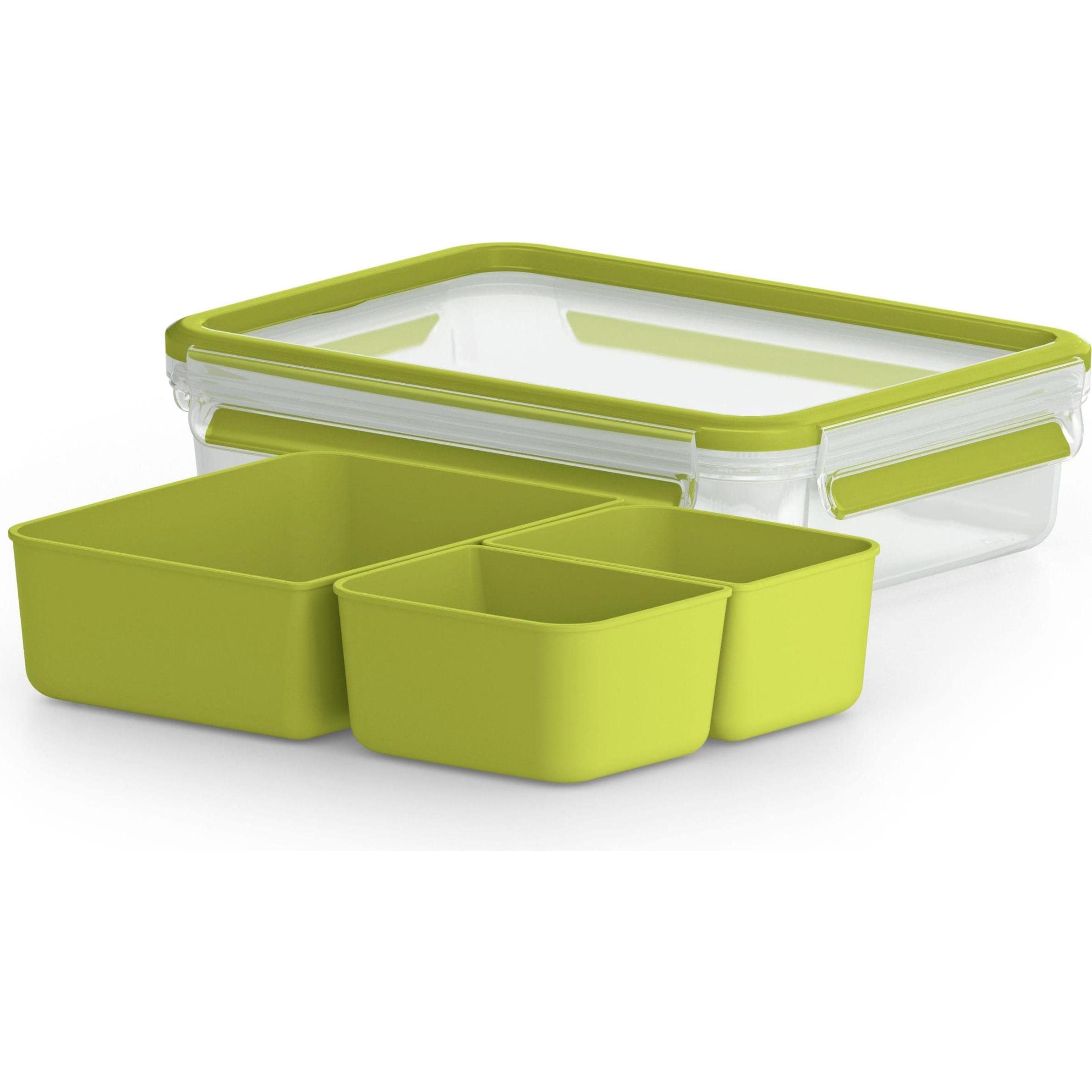 Thumbnail - Emsa Snackbox Clip&Go 1.2 l, Lunchbox, Transparent, Grün