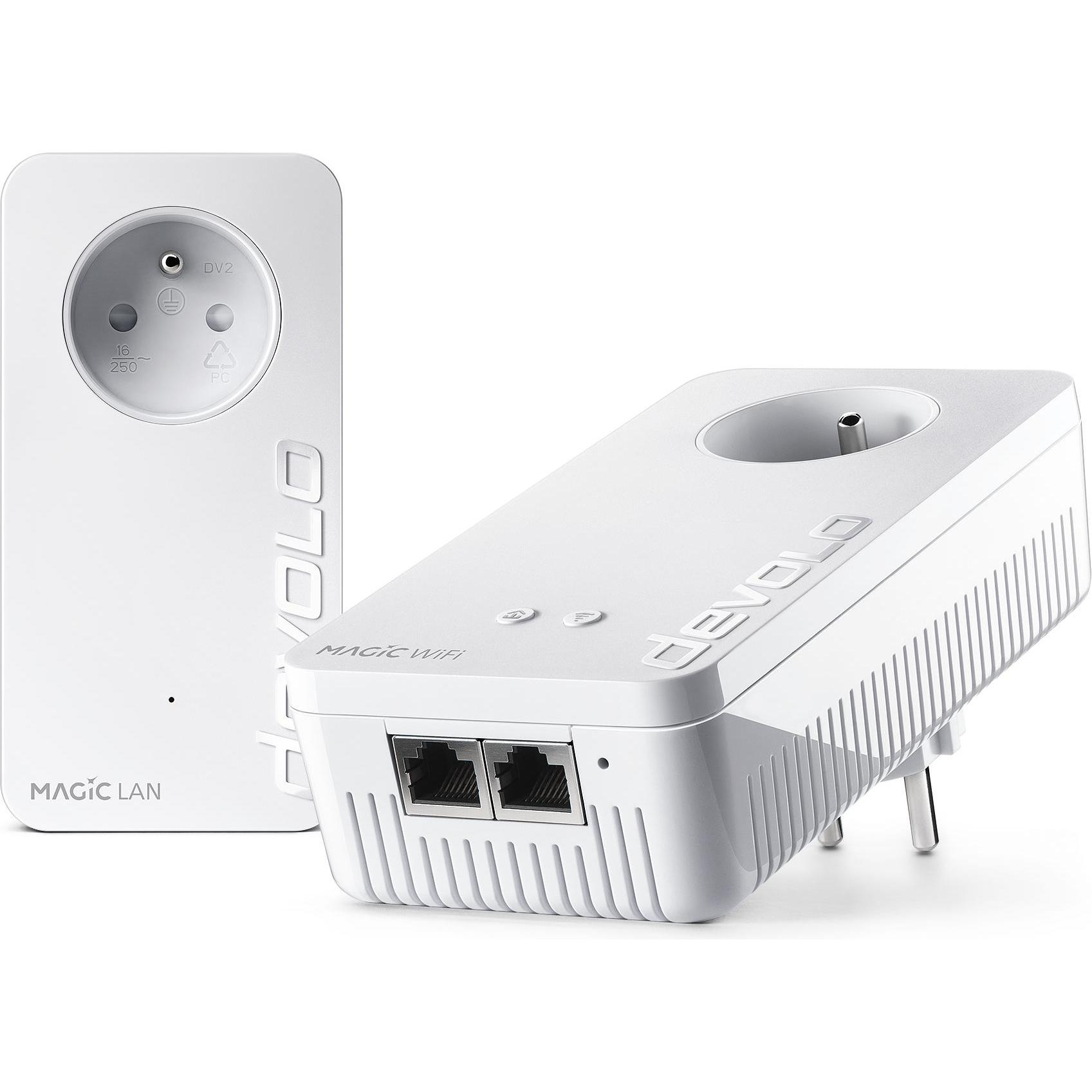 Devolo Magic 1 WiFi Ethernet LAN Wi-Fi White 2 pc(s) (1200 Mbit/s), Powerline, Weiss