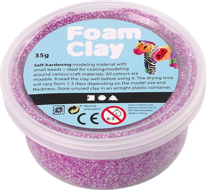 Actual product image Foam Clay Neon purple