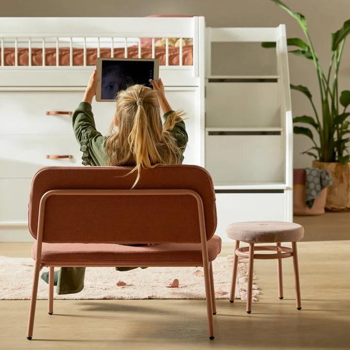 Image du produit Lifetime Kidsrooms Chill tabouret avec assise rembourrée Rose blush (Chaise haute)