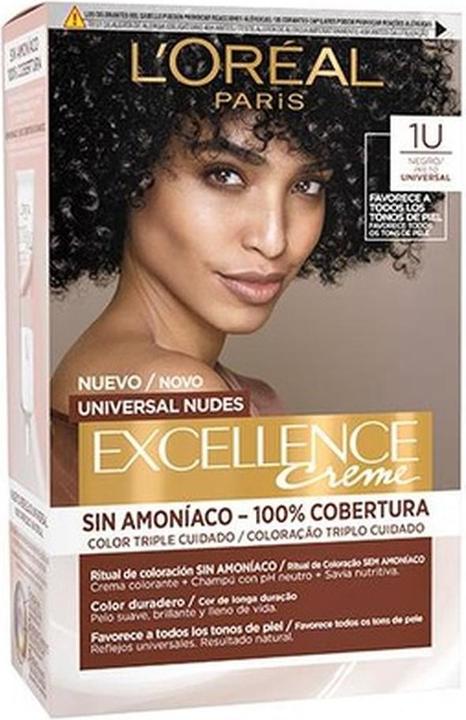 Immagine prodotto L'Oréal Paris Excellence Creme Universal Nudes Tintura per capelli 1U Nero (1U nero)