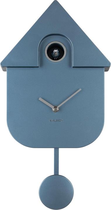 Actual product image Karlsson Wall clock Modern Cuckoo Metallic Dark blue