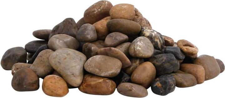 Actual product image VidaXL Polished pebbles 25 kg Multicoloured 2-5 cm,Colour (Embellishment, Stone)