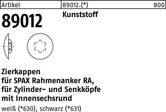 Produktbild Spax Rahmenanker Abdeckkappe