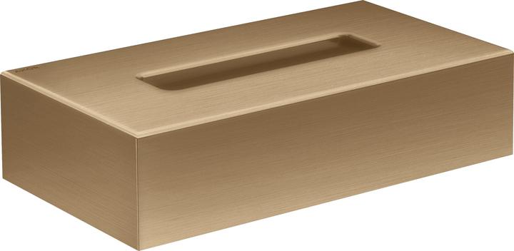 Axor Cosmetic tissue box Universal Circular brushed bronze