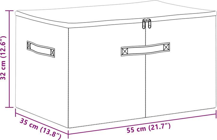 Actual product image vidaXL Aufbewahrungsbox (43 cm, 1x)