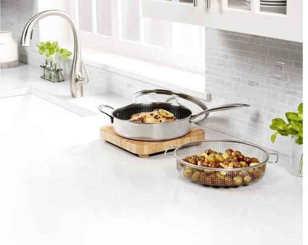 Immagine prodotto Livington Padella in titanio (28 cm, Padella per friggere, Alluminio, Acciaio inossidabile)