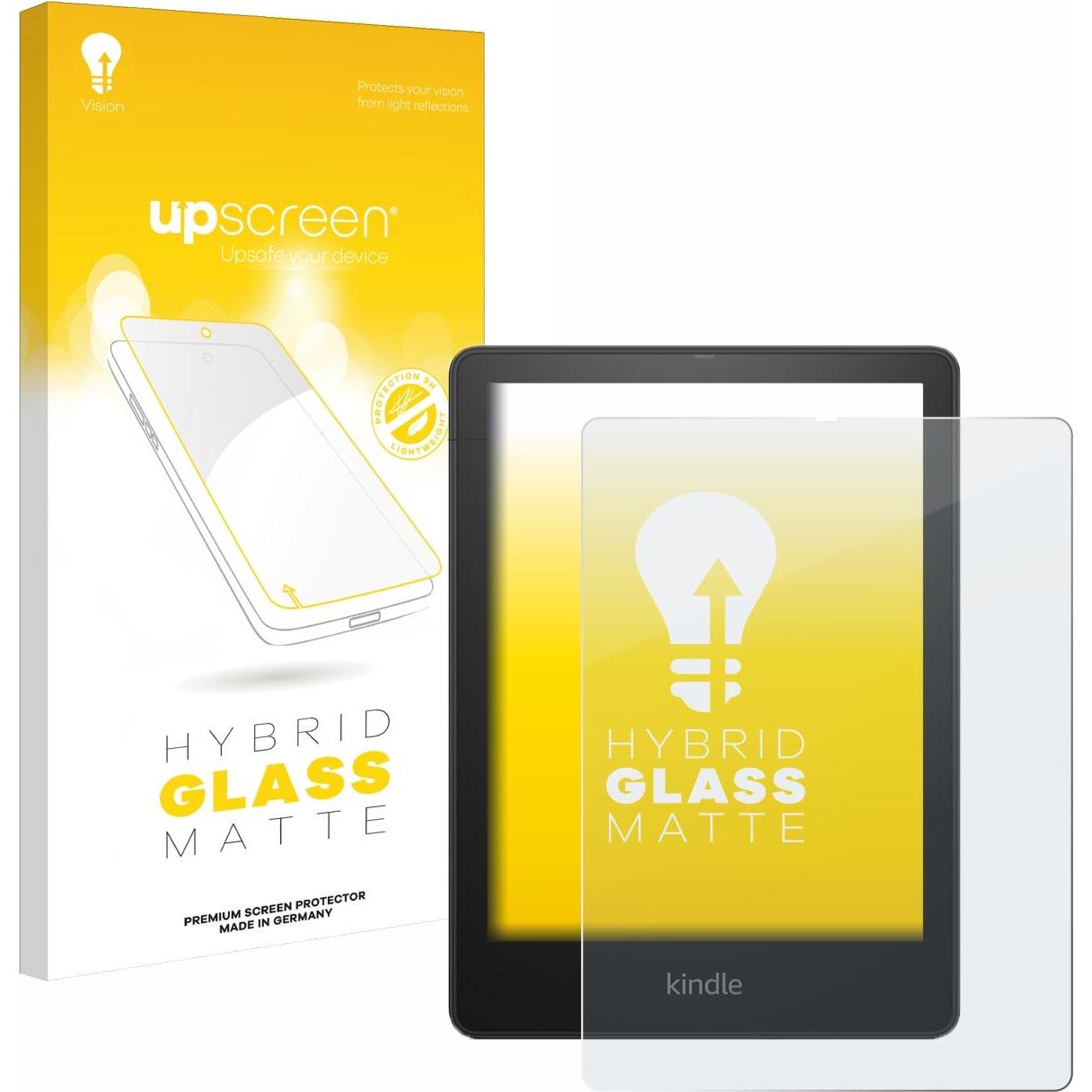 upscreen Reflection Shield Panzerglasfolie Matt, eReader Zubehör, Grau