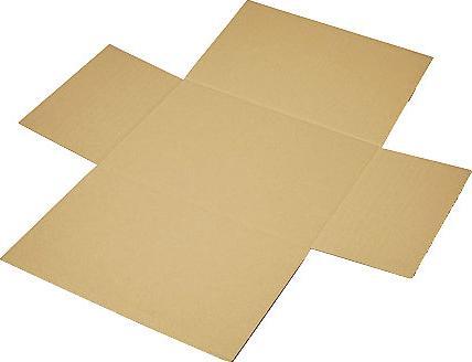 Actual product image kaiserkraft Cross packaging, one piece, single fluted, brown, LxW 310 x 220 mm, filling (1 x)