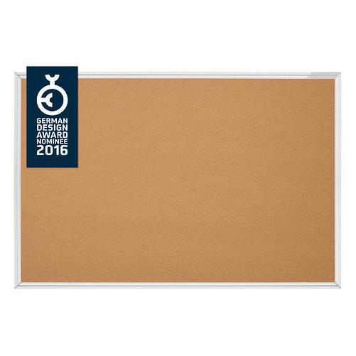 Magnetoplan 12179 Bacheca In Marrone SP: 100x150 Cm, Superficie Che Si Richiude, Cornice In Alluminio