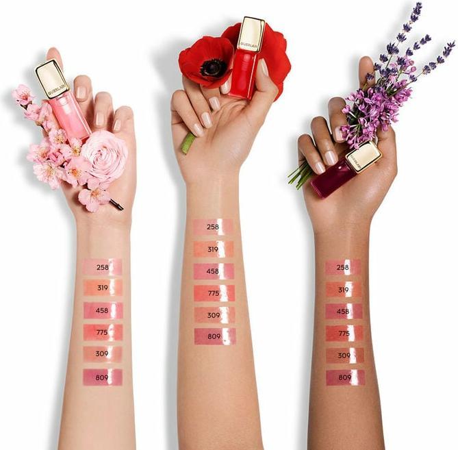 Actual product image Guerlain KissKiss 24 Bee Glow Oil 775 Poppy 9.5 ml (775 Poppy Glow)
